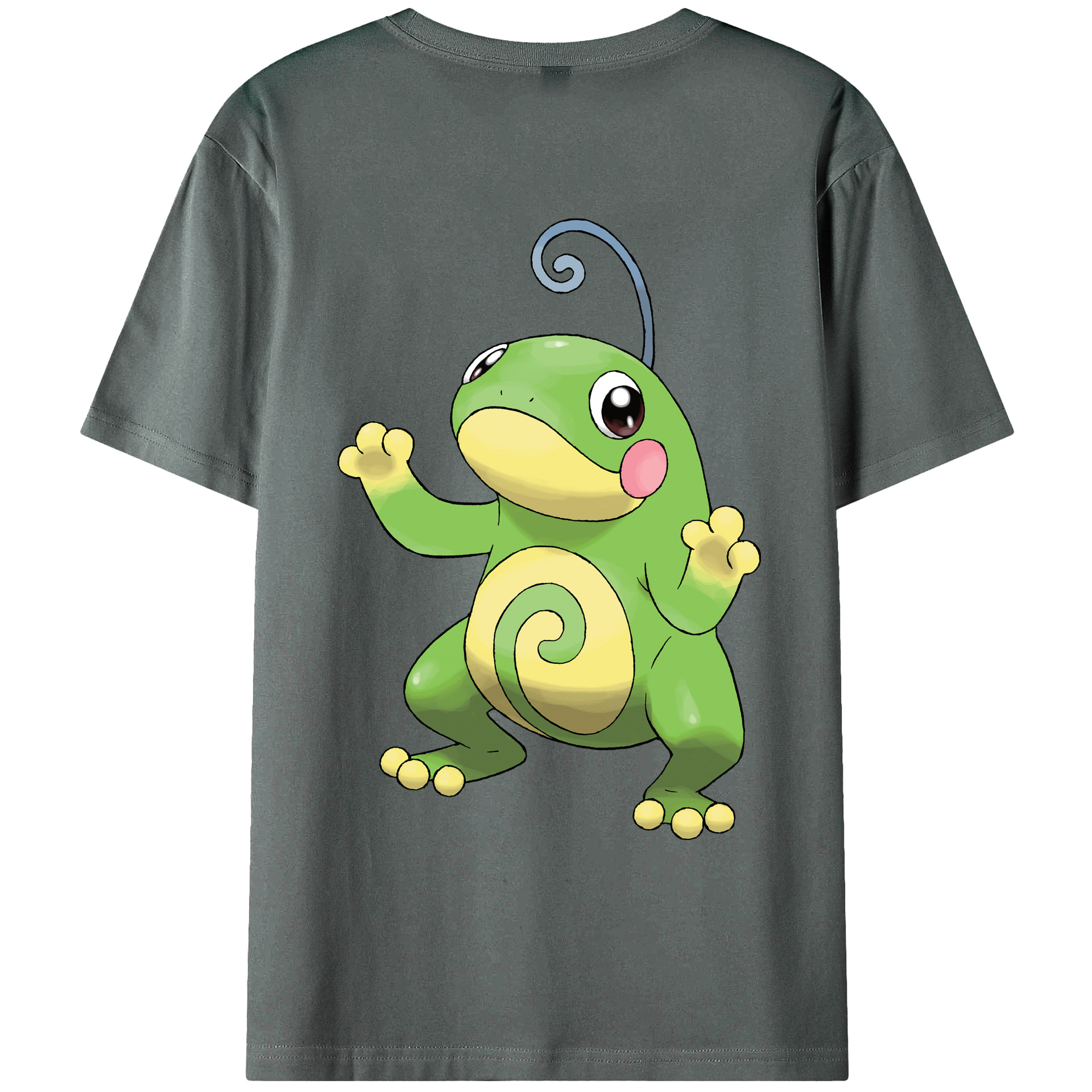 （画像用） ポケットモンスター Pokémon 綿100％ メンズ半袖Tシャツ（バックプリント） 通気性